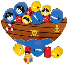 Petit pirates à placer sur un bateau