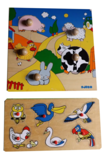 un puzzle oiseeaux -un puzzle animaux de la ferme
