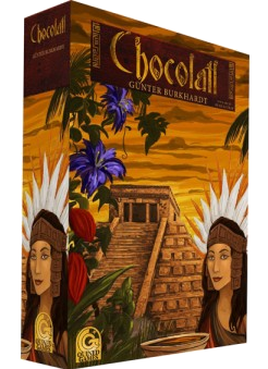 Une pyramide et une belle Aztèque sur un fond chocolat