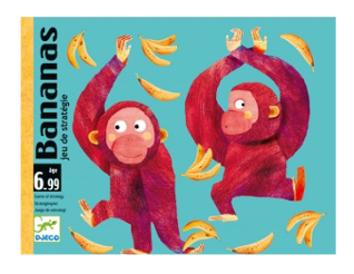 deux singes jouent avec des bananes